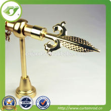 polished window curtain rod,corner curtain rod with elbows